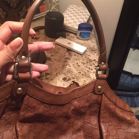 Authentic gucci brown bag - Picture 6 of 8